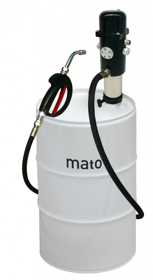 pneuMATO 3 for 50/60 and 200 l oil drums<br>with oil control gun and engine oil nozzle