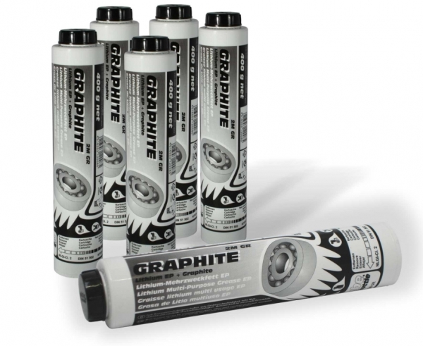 Grease cartridges 400 g Lube-Shuttle®<br>GRAPHITE 2M GR   (MPQ 24)