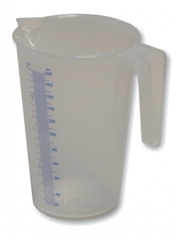 Plastic oil measuring jug, graduated<br>Type J-PP 200   2 litre