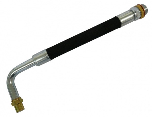 Flexible hose with non-drip nozzle for engine oil<br>for oil filling guns and hose meters