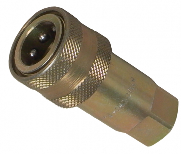 QR connector (socket) with hose tail<br>ISO Norm 7241B DN6 / R1/4&quot;